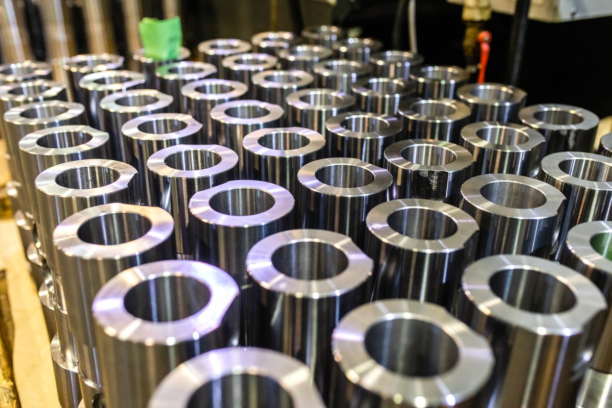 Precision-machined metal components